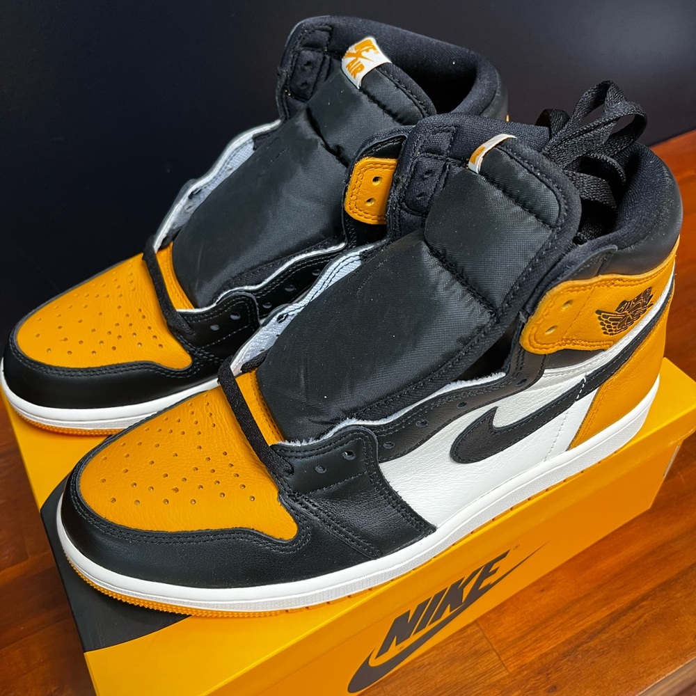 Nike Air Jordan 1 Retro High OG Taxi size 9.5 Mens *Brand New* - Picture 3 of 3